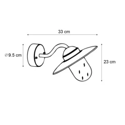 QAZQA Außenwandleuchte Dunkelgrün IP44 - München