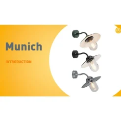 QAZQA Außenwandleuchte Dunkelgrün IP44 - München