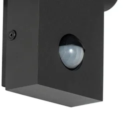 QAZQA Außenwandleuchte grau inkl. LED IP54 mit Bewegungsmelder - Zane