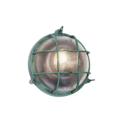 QAZQA Außenwandleuchte Grün Rund IP44 - Noutica