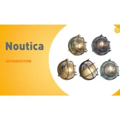 QAZQA Außenwandleuchte Grün Rund IP44 - Noutica