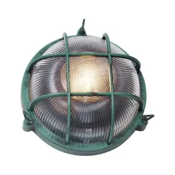 QAZQA Außenwandleuchte Grün Rund IP44 - Noutica