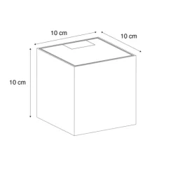 QAZQA Außenwandleuchte Rostbraun inkl. LED 2-flammig IP65 Solar - Charlene