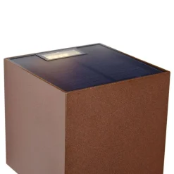 QAZQA Außenwandleuchte Rostbraun inkl. LED 2-flammig IP65 Solar - Charlene