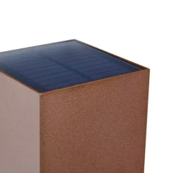 QAZQA Außenwandleuchte Rostbraun inkl. LED IP65 Solar - Charlene