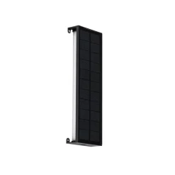 QAZQA Außenwandleuchte schwarz 30 cm inkl. LED 4-stufig dimmbar mit Solar - Serena