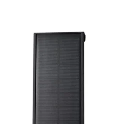 QAZQA Außenwandleuchte schwarz 30 cm inkl. LED 4-stufig dimmbar mit Solar - Serena