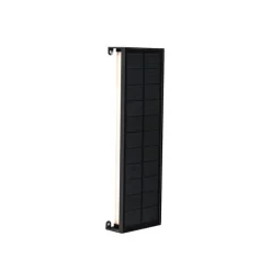 QAZQA Außenwandleuchte schwarz 30 cm inkl. LED 4-stufig dimmbar mit Solar - Serena