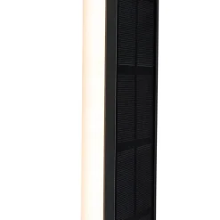 QAZQA Außenwandleuchte schwarz 60 cm inkl. LED 4-stufig dimmbar mit Solar - Serena