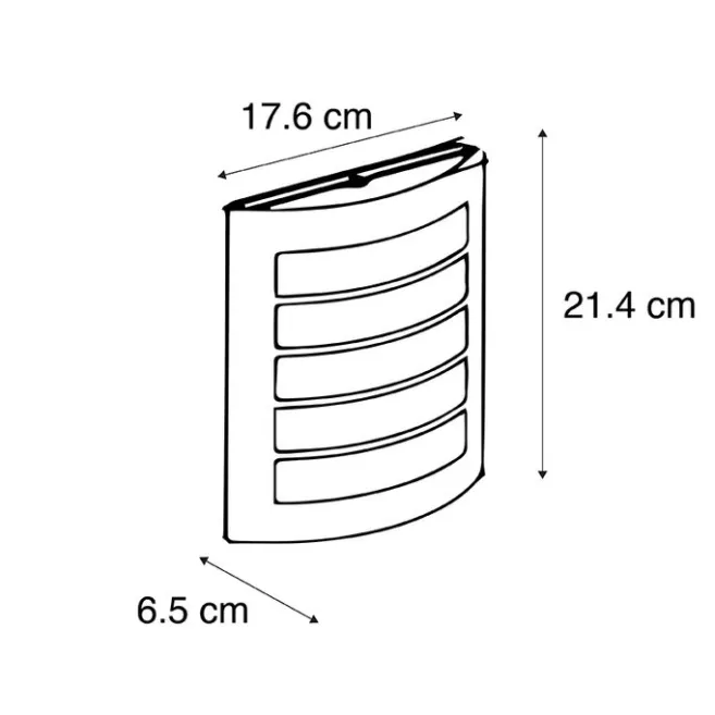 QAZQA Außenwandleuchte schwarz IP44 mit Hell-Dunkel-Sensor - Miro