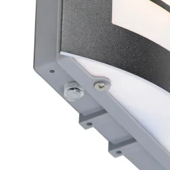 QAZQA Außenwandleuchte schwarz IP44 mit Hell-Dunkel-Sensor - Miro