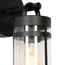 QAZQA Außenwandleuchte schwarz IP44 Hell-Dunkel-Sensor - Ruben