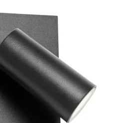 QAZQA Außenwandleuchte schwarz inkl. LED IP54 Bewegungssensor - Simon