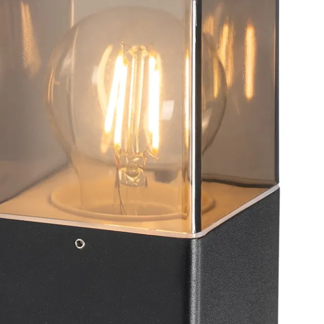 QAZQA Außenwandleuchte schwarz IP44 mit Bewegungsmelder - Dänemark