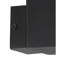 QAZQA Außenwandleuchte schwarz IP44 mit Bewegungsmelder - Dänemark