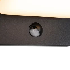 QAZQA Außenwandleuchte schwarz inkl. LED verstellbar mit Bewegungssensor - Kamile