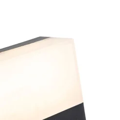 QAZQA Außenwandleuchte schwarz IP44 inkl. LED mit Bewegungsmelder - Dualy