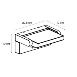 QAZQA Außenwandleuchte schwarz inkl. LED IP54 mit Bewegungssensor Solar - Judge