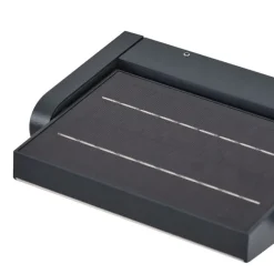 QAZQA Außenwandleuchte schwarz inkl. LED IP54 mit Bewegungssensor Solar - Judge