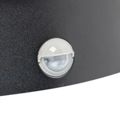 QAZQA Außenwandleuchte schwarz IP44 mit Bewegungssensor - Miro
