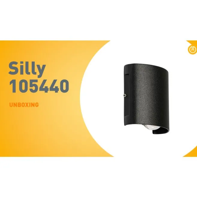 QAZQA Außenwandleuchte schwarz inkl. LED 2-flammig IP54 - Silly