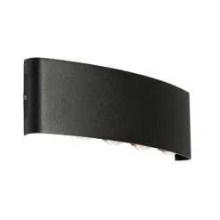 QAZQA Außenwandleuchte schwarz inkl. LED 10-flammig IP54 - Silly