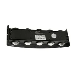 QAZQA Außenwandleuchte schwarz inkl. LED 10-flammig IP54 - Silly