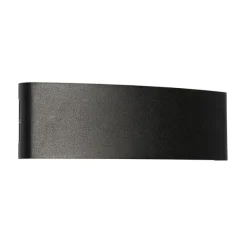 QAZQA Außenwandleuchte schwarz inkl. LED 10-flammig IP54 - Silly