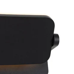 QAZQA Außenwandleuchte schwarz inkl. LED verstellbar - Kamile