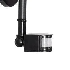 QAZQA Außenwandleuchte schwarz IP44 inkl. Bewegungsmelder - Daphne