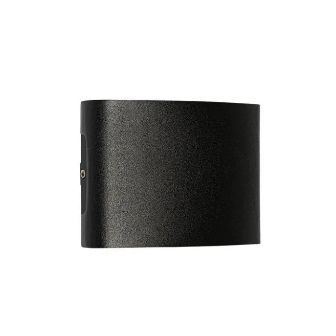 QAZQA Außenwandleuchte schwarz inkl. LED 4-flammig IP54 - Silly