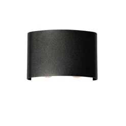 QAZQA Außenwandleuchte schwarz inkl. LED 4-flammig IP54 - Silly