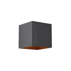 QAZQA Außenwandleuchte schwarz inkl. LED IP65 Solar - Charlene