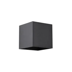 QAZQA Außenwandleuchte schwarz inkl. LED IP65 Solar - Charlene