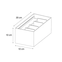 QAZQA Außenwandleuchte Schwarz inkl. LED 4-flammig IP54 - Edwin