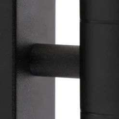 QAZQA Außenwandleuchte schwarz IP44 2-flammig - Duo