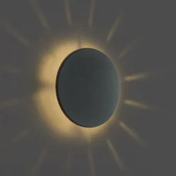 QAZQA Außenwandleuchte schwarz inkl. LED IP54 - Soleil