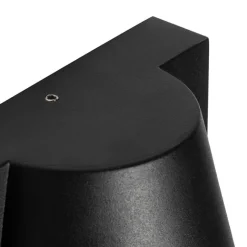 QAZQA Außenwandleuchte schwarz IP44 mit Bewegungsmelder - Femke