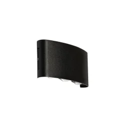 QAZQA Außenwandleuchte schwarz inkl. LED 6-flammig IP54 - Silly