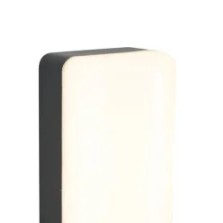 QAZQA Außenwandleuchte schwarz mit Dämmerungssensor inkl. LED - Shift