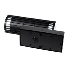 QAZQA Außenwandleuchte schwarz mit Bewegungssensor 2-Licht - Boris