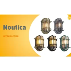 QAZQA Außenwandleuchte Silber Oval IP44 - Noutica