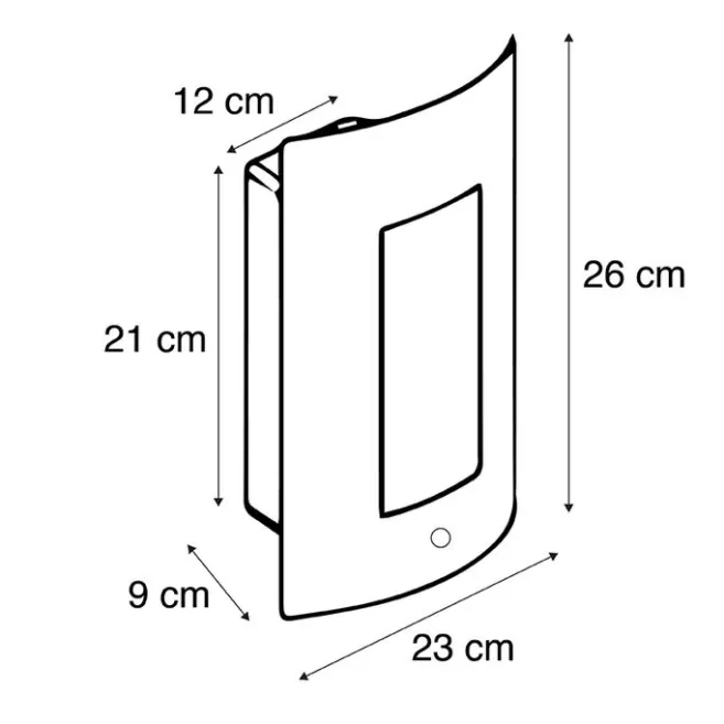 QAZQA Außenwandleuchte Stahl IP44 Hell-Dunkel-Sensor - Emmerald 1