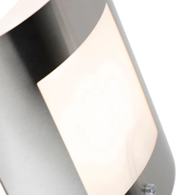 QAZQA Außenwandleuchte Stahl IP44 Hell-Dunkel-Sensor - Emmerald 1