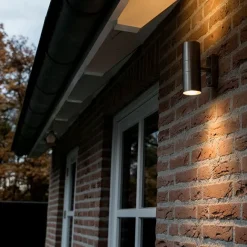 QAZQA Außenwandleuchte Stahl IP44 - Duo