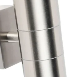 QAZQA Außenwandleuchte Stahl IP44 - Duo