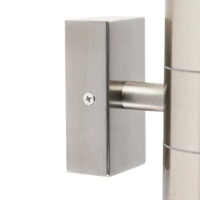 QAZQA Außenwandleuchte Stahl IP44 - Duo