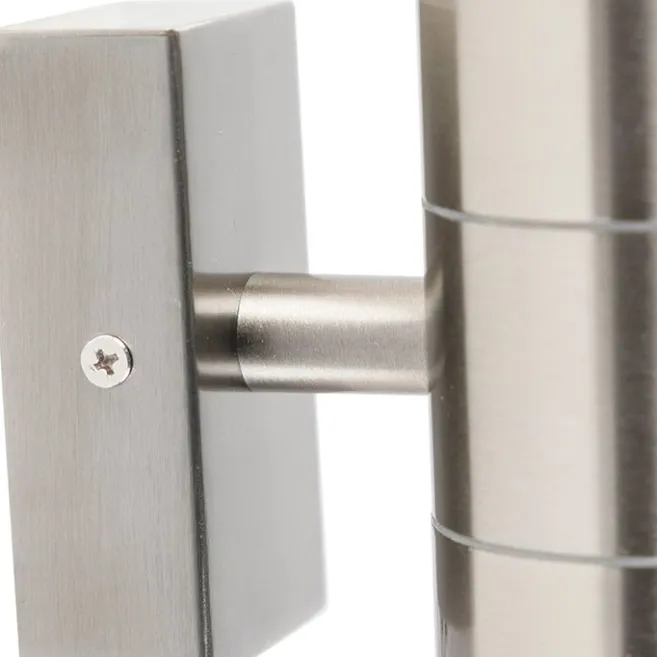 QAZQA Außenwandleuchte Stahl IP44 - Duo