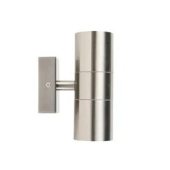 QAZQA Außenwandleuchte Stahl IP44 - Duo