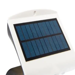 Shada Außenwandleuchte weiß 14,5 cm mit Abblendlicht und Solarsensor - Daya